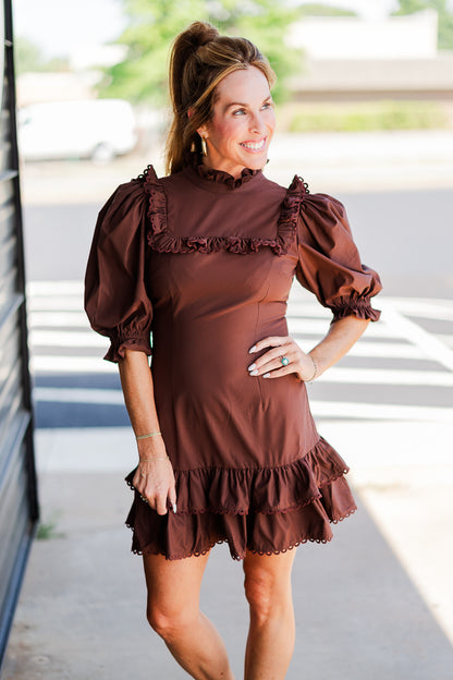 Murphy Dress in Chocolate