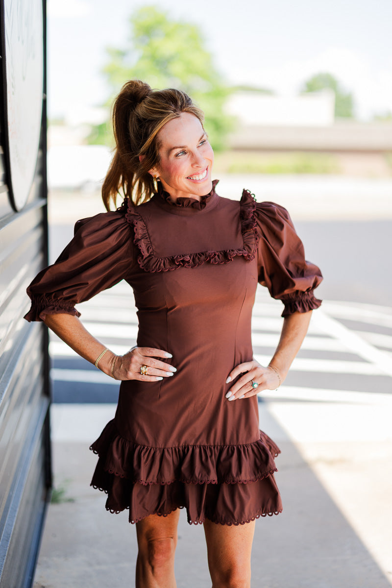 Murphy Dress in Chocolate