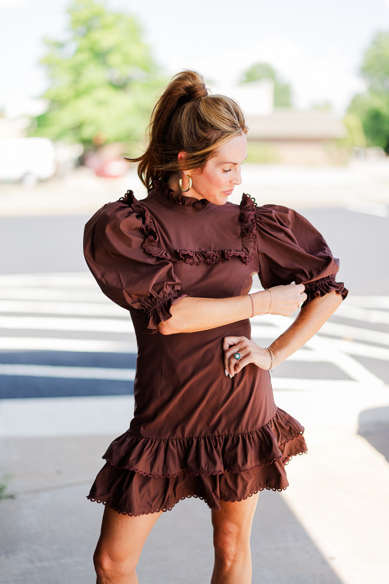 Murphy Dress in Chocolate