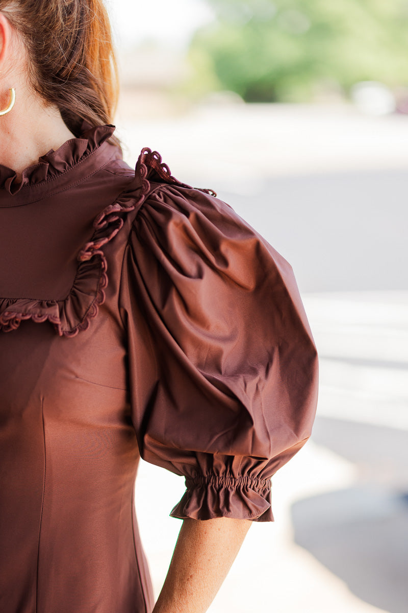 Murphy Dress in Chocolate