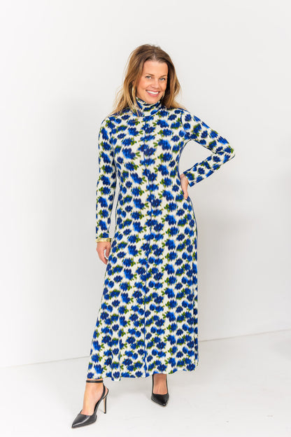 Kings Hill Dress in Ikat Rose