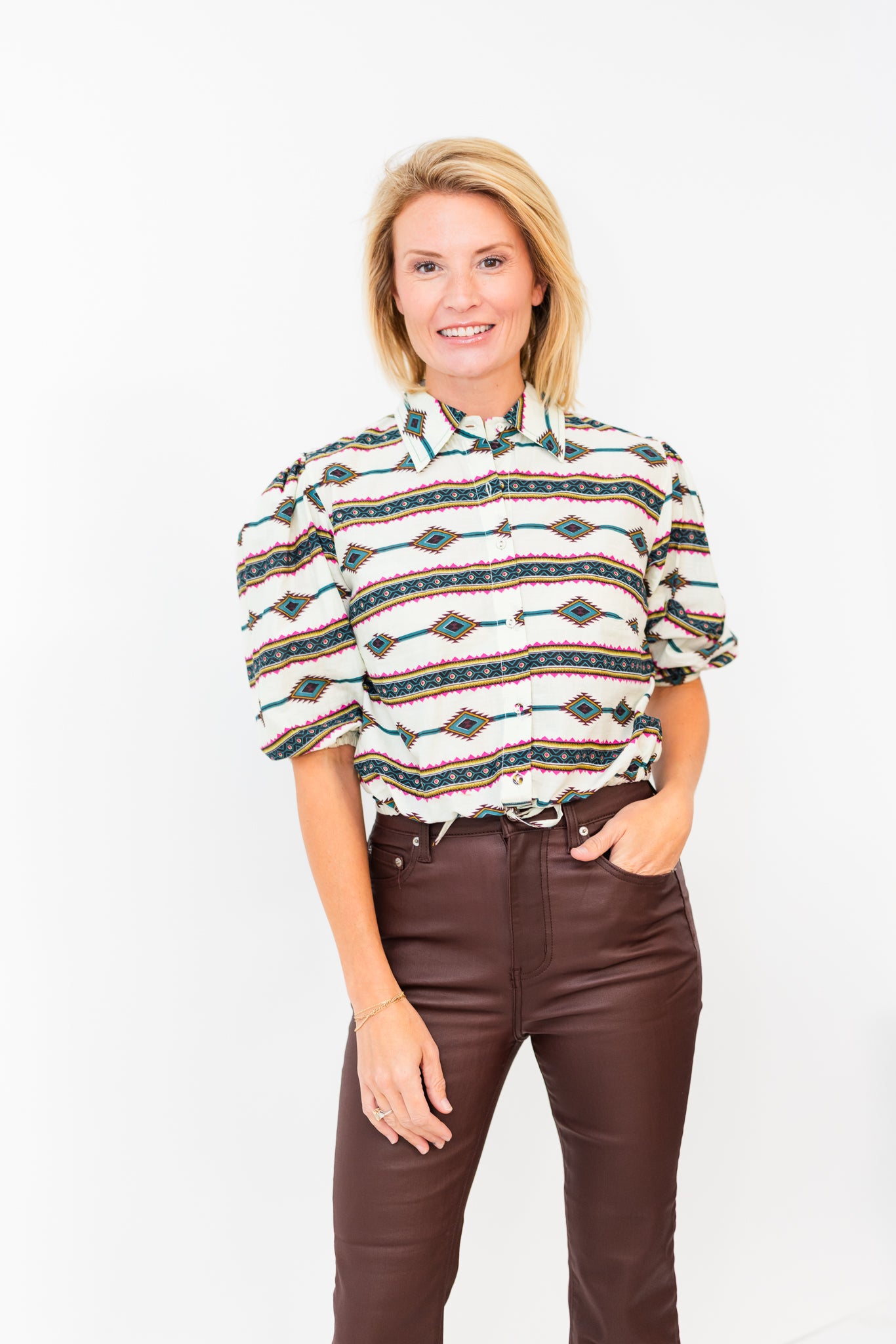 Margot Top in Apache Stripe