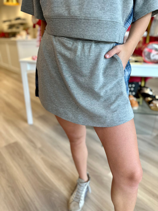 Becca Skirt in Heather Grey