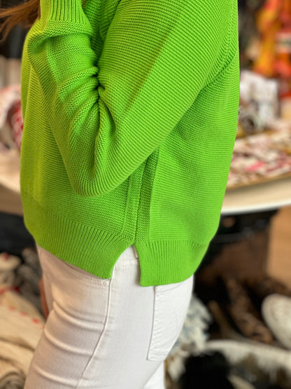 Lime Crew Neck Sweater