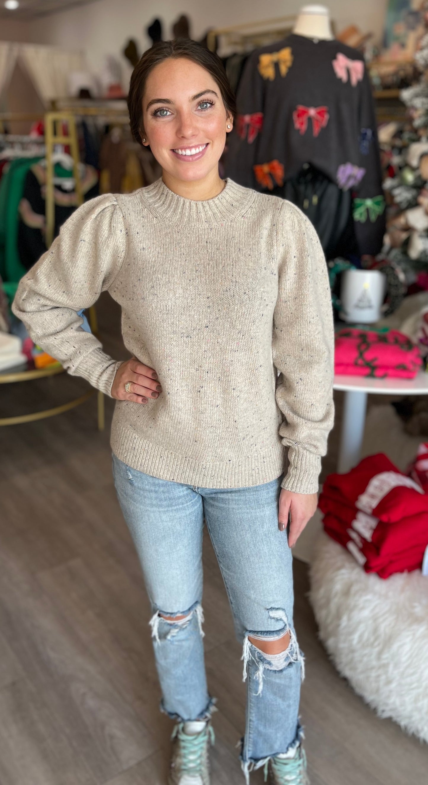 Boone Sweater in Oatmeal