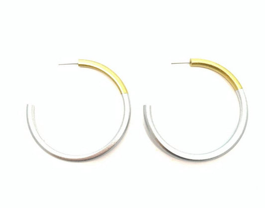 Medium Liz Hoop in Gold/Silver