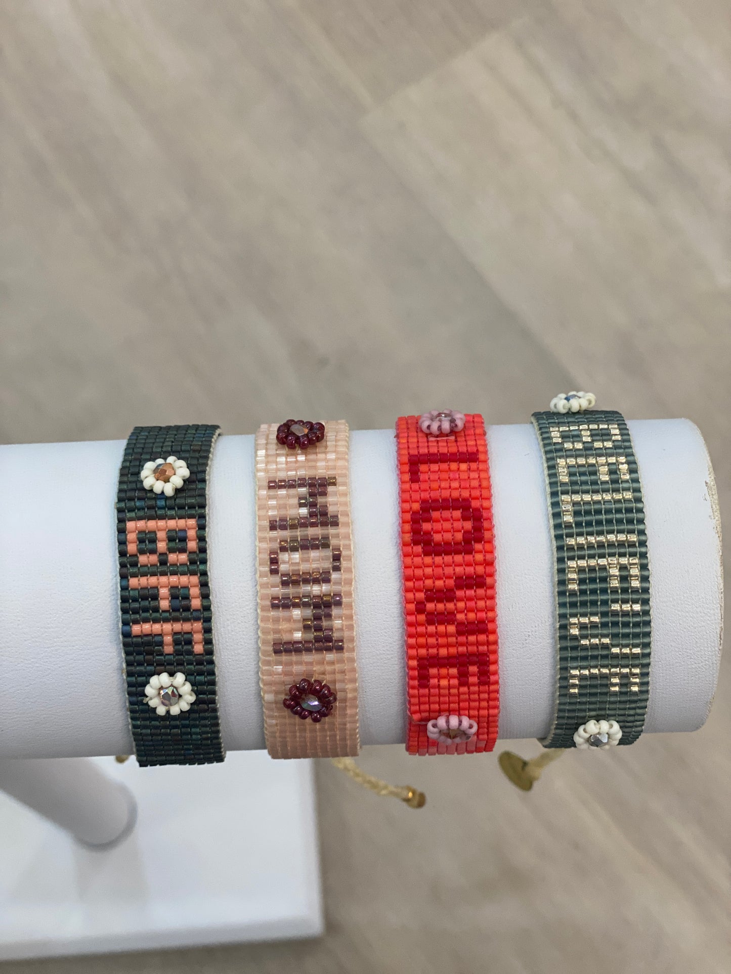 Beaded Bracelet with Saying