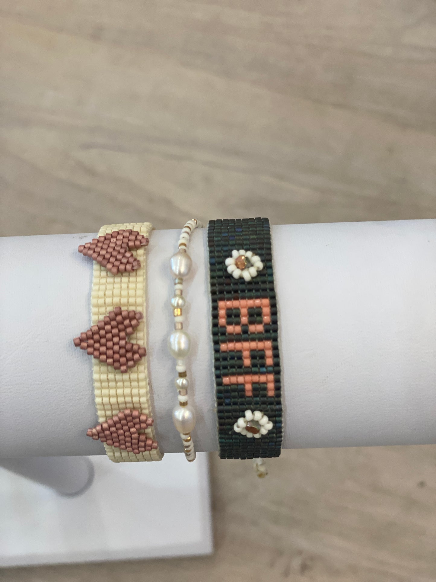 Beaded Bracelet with Saying