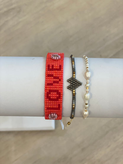 Beaded Bracelet with Saying